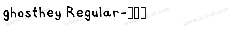 ghosthey Regular字体转换 ghosthey Regular字体转换